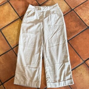 Hollister Beige Wide-Leg Trousers